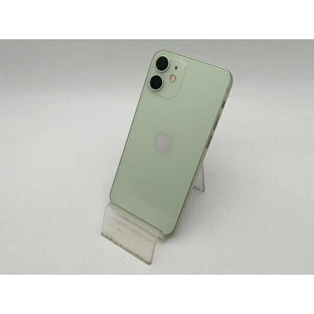 【中古】Apple SoftBank 【SIMロック解除済み】 iPhone 12 mini 64GB グリーン MGAV3J/A【OSU301】保証期間１ヶ月【ランクB】