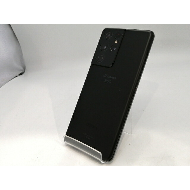 【中古】SAMSUNG docomo 【SIMロック解除済み】 Galaxy S21 Ultra 5G ファントムブラック 12GB 256GB SC-52B【静岡】保証期間１ヶ月【ランクC】