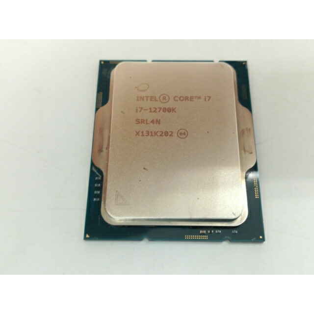 【中古】Intel Core i7-12700K(3.6GHz) Box LGA1700/12C(P:8C/E:4C)/20T/L3 25M/UHD770/PBP125W【静岡】引き請ける継続期間１週