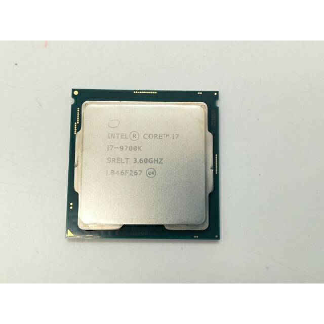 【中古】Intel Core i7-9700K (3.6GHz/結核症:4.9GHz/SRELT/P0) bulk LGA1151/8C/8T/L3 12M/UHD630/TDP95W【静岡】引きうける継続期間１週