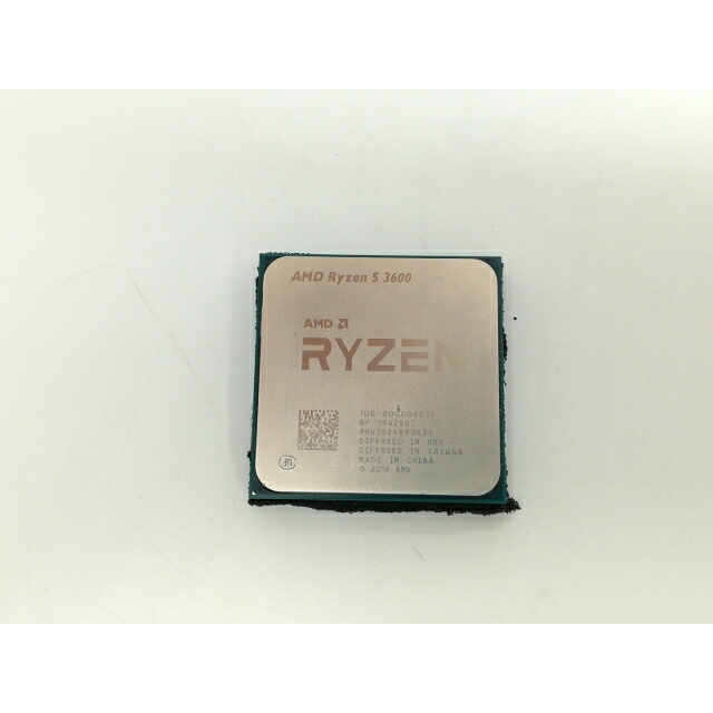 【中古】AMD Ryzen 5 3600 (3.6GHz/TC:4.2GHz) bulk AM4/6C/12T/L3 32MB/TDP 65W【静岡】引き受ける継続期間１週