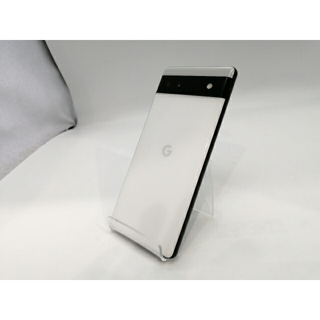 【中古】Google UQmobile 【SIMフリー】 Pixel 6a チョーク 6GB 128GB GB17L【浜松駅前】保証期間１ヶ月【ランクA】
