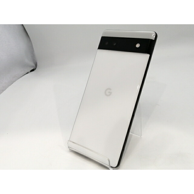 【中古】Google au 【SIMフリー】 Pixel 6a チョーク 6GB 128GB GB17L【浜松駅前】保証期間１ヶ月【ランクB】