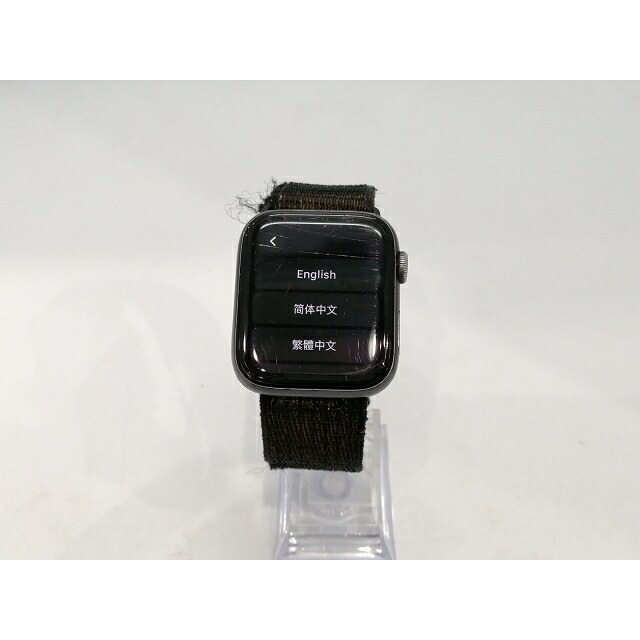 【中古】Apple Apple Watch Series4 Nike+ 44粍 GPS スペースグレイアルミ/黒いことNike運動競技繰り返し MU7J2J/A【浜松駅前】引き受ける継続期間１ヶ月【価値づけるC】