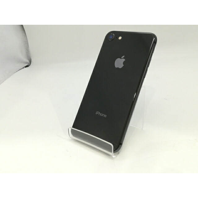 【中古】Apple au 【SIM鍵を掛ける取りけす済み】 iPhone 8 64GB あき場所薄墨色 MQ782J/A【浜松駅前】引き受ける継続期間１ヶ月【序列付けるB】