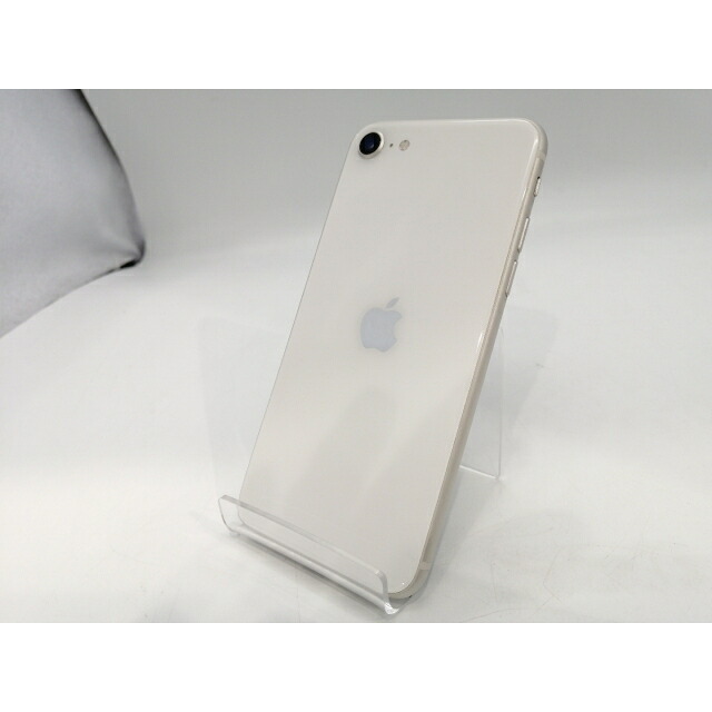 【中古】Apple au 【SIMフリー】 iPhone SE（第3世代） 64GB スターライト MMYD3J/A【浜松駅前】保証期間１ヶ月【ランクA】