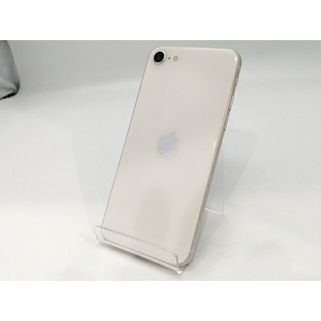【中古】Apple au 【SIMフリー】 iPhone SE（第3世代） 64GB スターライト MMYD3J/A【浜松駅前】保証期間１ヶ月【ランクB】｜じゃんぱら店