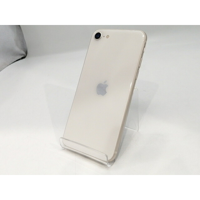 【中古】Apple au 【SIM無償性】 iPhone SE（第3時人） 64GB はやりっ児点火装置 MMYD3J/A【浜松駅前】引きうける継続期間１ヶ月【位置づけるB】
