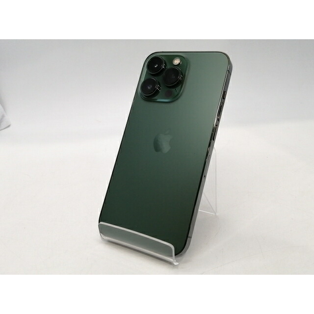 【中古】Apple au 【SIMフリー】 iPhone 13 Pro 256GB アルパイングリーン MNDY3J/A【浜松駅前】保証期間1ヶ月【ランクC】|じゃんぱら店