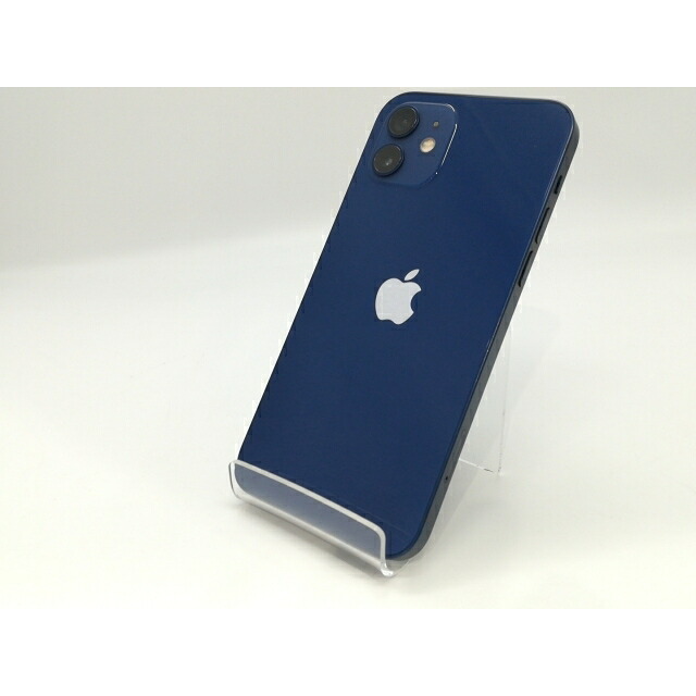 【中古】Apple 国内版 【SIMフリー】 iPhone 12 128GB ブルー MGHX3J/A【浜松駅前】保証期間１ヶ月【ランクC】