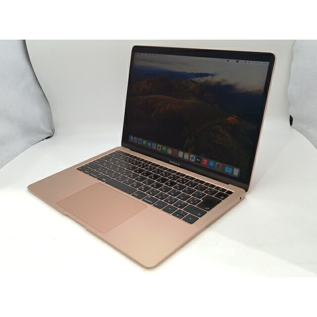【中古】Apple MacBook Air 13in Corei5:1.6GHz 256GB ゴールド MREF2J/A (Late 2018)【浜松駅前】引き受ける継続期間１ヶ月【序列付けるB】