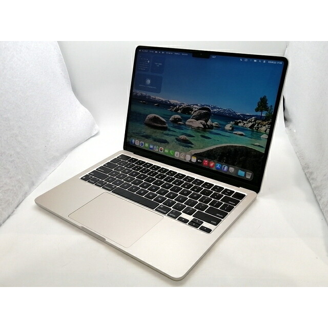 【中古】Apple MacBook Air 13インチ CTO (M2,2022) スターライト M2(CPU:8C/GPU:8C)/16G/256G/30W AC【浜松駅前】保証期間１ヶ月【ランクA】｜じゃんぱら店