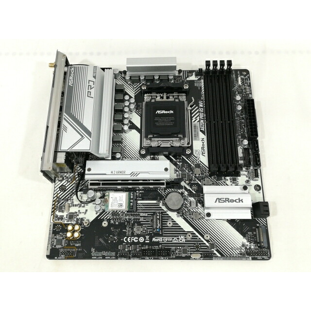 【中古】ASRock A620M Pro RS WiFi A620/AM5/MicroATX【大阪本店】保証期間１週間
