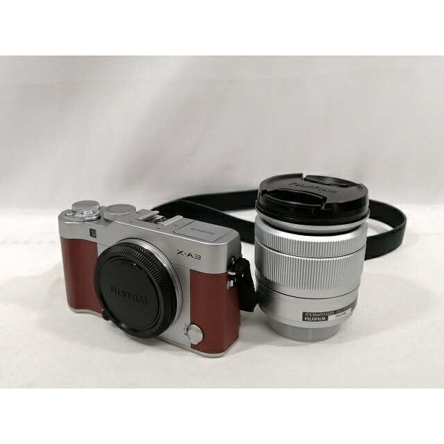 【中古】FujiFilm FUJIFILM X-A3 /XC16-50mmF3.5-5.6 OIS II水晶体一揃いの道具 赤銅色【大阪中央局】引き受ける継続期間１ヶ月【価値づけるB】