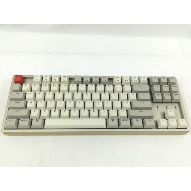 【中古】Keychron K8 Non-Backlight Wireless Mechanical Keyboard ホットスワップモデル K8-M1-US 赤軸【大阪本店】保証期間１週間