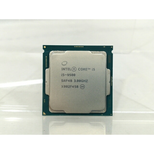 【中古】Intel Core i5-9500 (3GHz/肺結核:4.4GHz/SRF4B/U0) bulk LGA1151/6C/6T/L3 9M/UHD630/TDP65W【大阪中央局】引き受ける継続期間１週