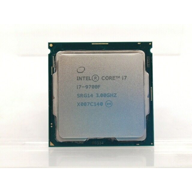 【中古】Intel Core i7-9700F (3GHz/TB:4.7GHz/SRG14/R0) bulk LGA1151/8C/8T/L3 12M/No iGPU/TDP65W【大阪本店】保証期間１週間