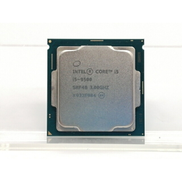 【中古】Intel Core i5-9500 (3GHz/結核症:4.4GHz/SRF4B/U0) bulk LGA1151/6C/6T/L3 9M/UHD630/TDP65W【大阪中央局】引き請ける継続期間１週