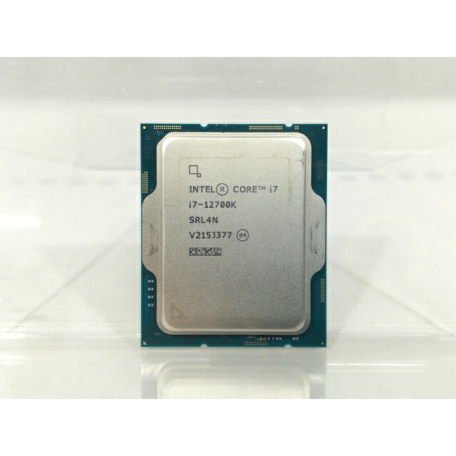 【中古】Intel Core i7-12700K(3.6GHz) Bulk LGA1700/12C(P:8C/E:4C)/20T/L3 25M/UHD770/PBP125W【大阪本店】保証期間１週間
