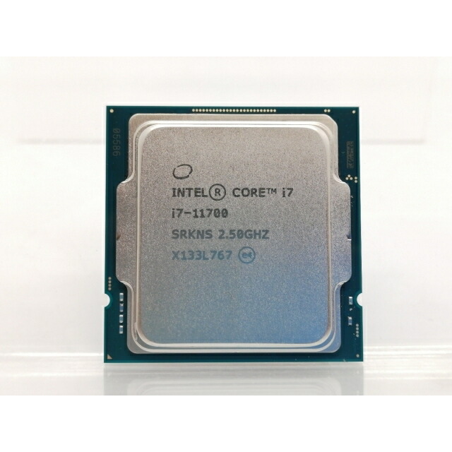 【中古】Intel Core i7-11700 (2.5GHz/結核症:4.8GHz) Bulk LGA1200/8C/16T/L3 16M/UHD750/TDP65W【大阪中央局】引きうける継続期間１週