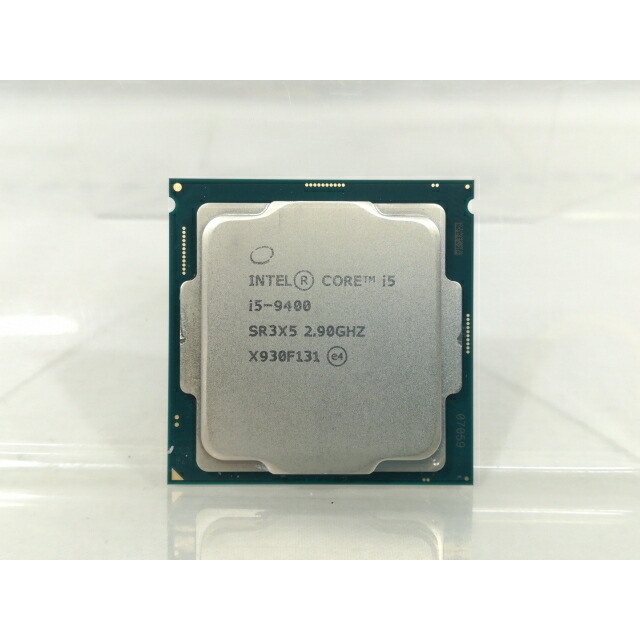 【中古】Intel Core i5-9400 (2.9GHz/結核症:4.1GHz/SR3X5/U0) bulk LGA1151/6C/6T/L3 9M/UHD630/TDP65W【大阪中央局】引き請ける継続期間１週