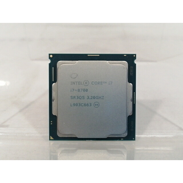 【中古】Intel Core i7-8700 (3.2GHz/結核症:4.6GHz) BOX LGA1151/6C/12T/L3 12M/UHD630/TDP65W【大阪中央局】引きうける継続期間１週