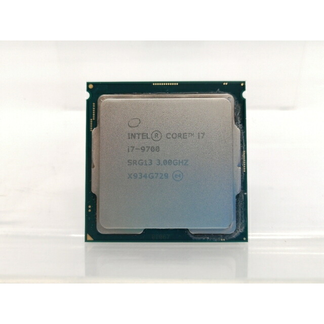 【中古】Intel Core i7-9700 (3GHz/結核症:4.7GHz/SRG13/R0) bulk LGA1151/8C/8T/L3 12M/UHD630/TDP65W【大阪中央局】引きうける継続期間１週
