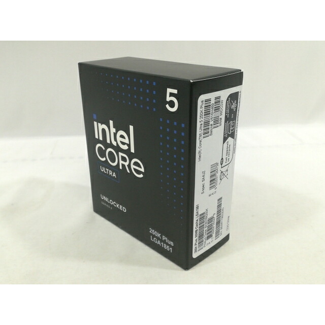 【未当て嵌める】Intel Core Ultra 5 250K Plus (4.2Ghz) Box LGA1851/18C(P:6C/E:12C)/18T/L3 30M/Intel Graphics/PBP125W【大阪中央局】引きうける継続期間１週