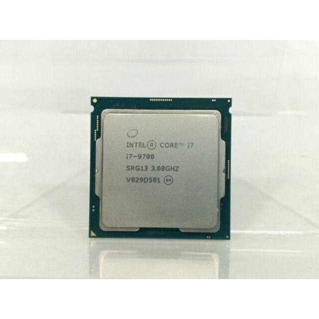 【中古】Intel Core i7-9700 (3GHz/肺結核:4.7GHz/SRG13/R0) bulk LGA1151/8C/8T/L3 12M/UHD630/TDP65W【大阪中央局】引き受ける継続期間１週