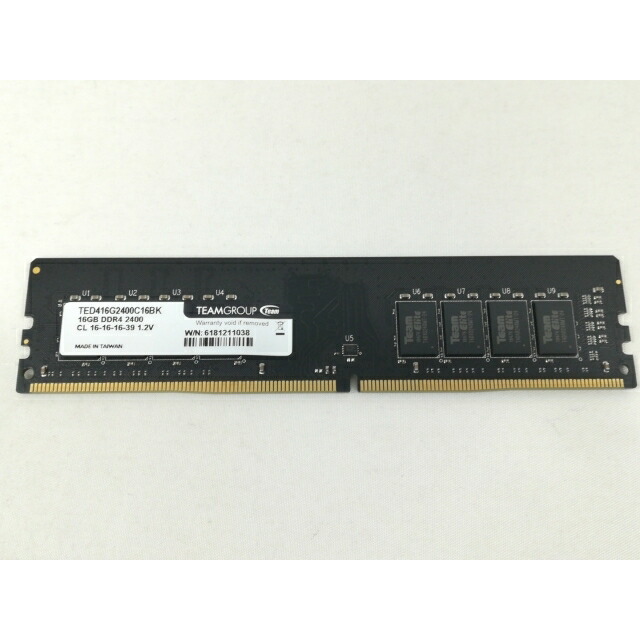 【中古】DDR4 16GB PC4-19200(DDR4-2400)【デスクトップPC用】【大阪本店】保証期間１週間