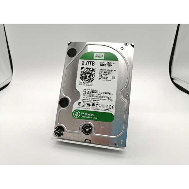 【中古】W.D. WD20EZRX WD Green 2TB/回転数可変/64MB/6Gbps【大阪本店】保証期間１週間