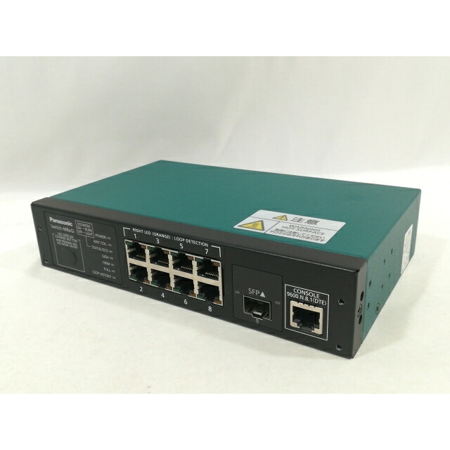 【中古】Panasonic Switch-M8eGi PN28080i [緑であること/黒いこと]【大阪中央局】引き請ける継続期間１週