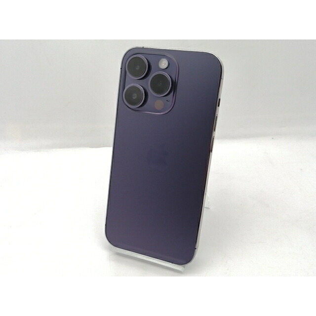 【中古】Apple 国内版 【SIMフリー】 iPhone 14 Pro 256GB ディープパープル MQ1E3J/A【新宿2】保証期間1ヶ月【ランクA】