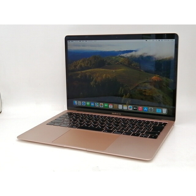 【中古】Apple MacBook Air 13in CTO (Late 2018) ゴールド Core i5(1.6G)/16G/256G(SSD)/UHDG 617【新宿2】引き受ける継続期間１ヶ月【序列付けるC】