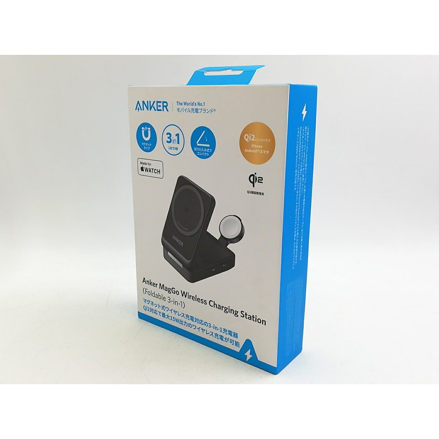 【未使用】Anker マグネット式ワイヤレス充電器 B2557N11 [ブラック]【大宮東口】保証期間１週間