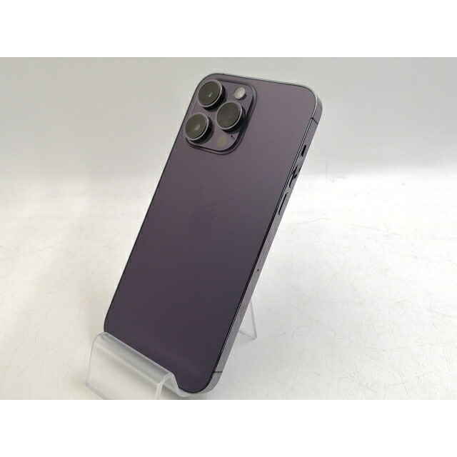 【中古】Apple docomo 【SIM無償性】 iPhone 14 Pro Max 256GB ディープパープル MQ9E3J/A【廟堂東口】引き受ける継続期間１ヶ月【価値づけるB】