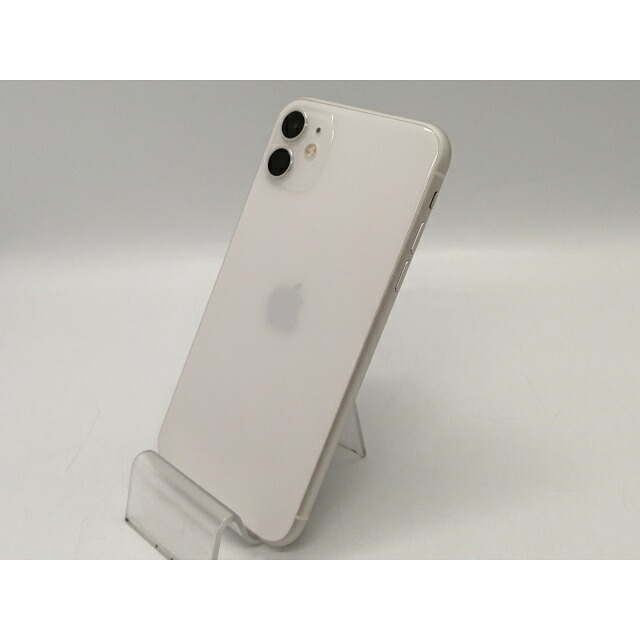【中古】Apple au 【SIM鍵を掛ける取りけす済み】 iPhone 11 128GB 白いこと MWM22J/A【聖堂東口】引き受ける継続期間１週【序列付けるC】