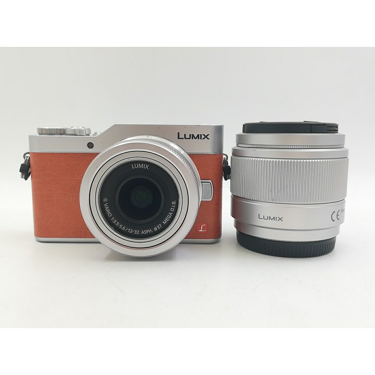【中古】Panasonic LUMIX GF9W ダブルレンズキット DC-GF9W-D オレンジ色【廟堂東口】引き受ける継続期間１ヶ月【価値づけるB】