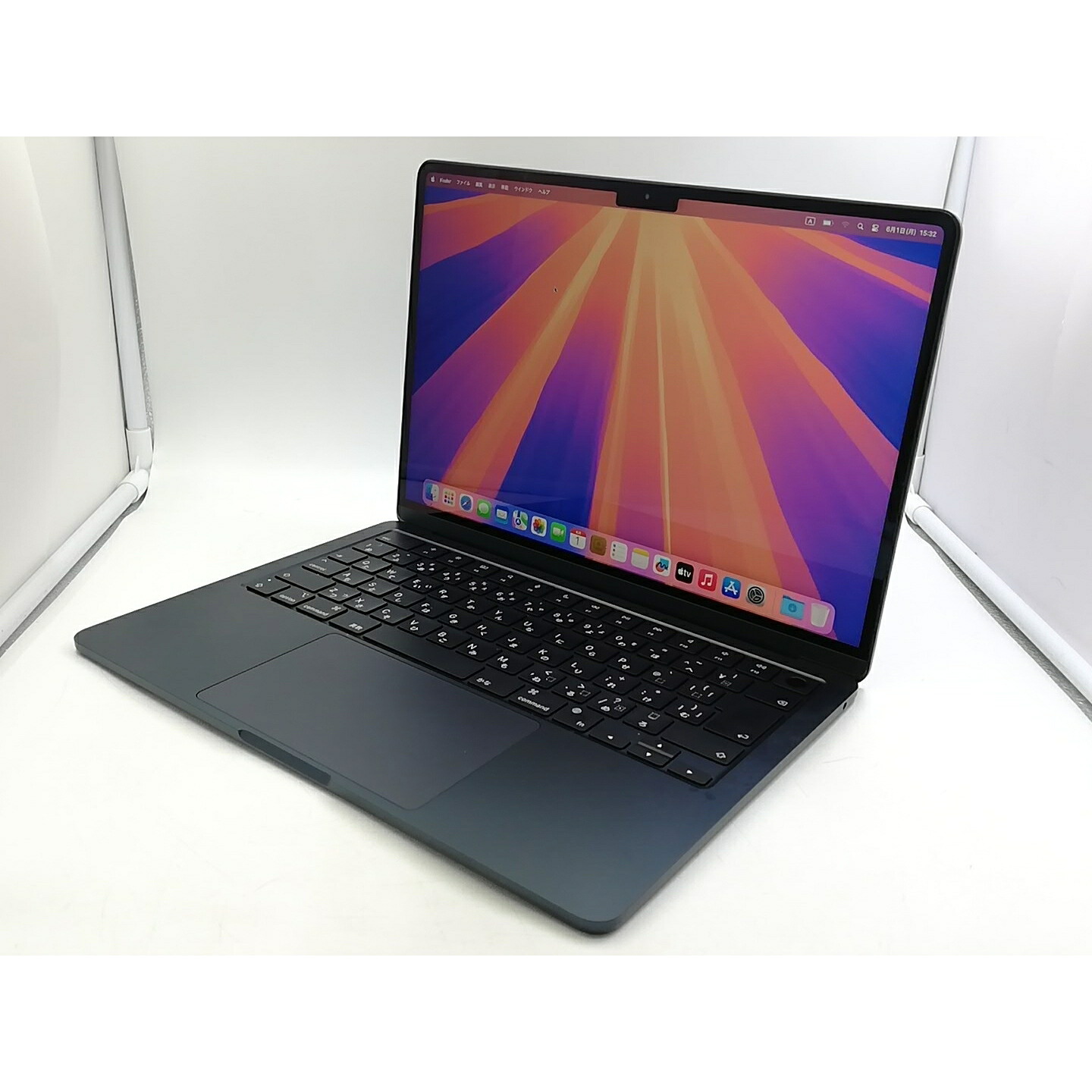 【中古】Apple MacBook Air 13インチ M3(CPU:8C/GPU:10C) 8GB/512GB ミッドナイト MRXW3J/A (13インチ, M3, 2024)【大宮東口】保証期間１ヶ月【ランクA】｜じゃんぱら店