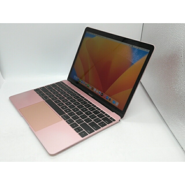 【中古】Apple MacBook 12インチ CTO (Mid 2017) ローズゴールド Core m3 (1.2G)/8G/256G(SSD)/intel HD 615【大宮東口】保証期間１ヶ月【ランクB】
