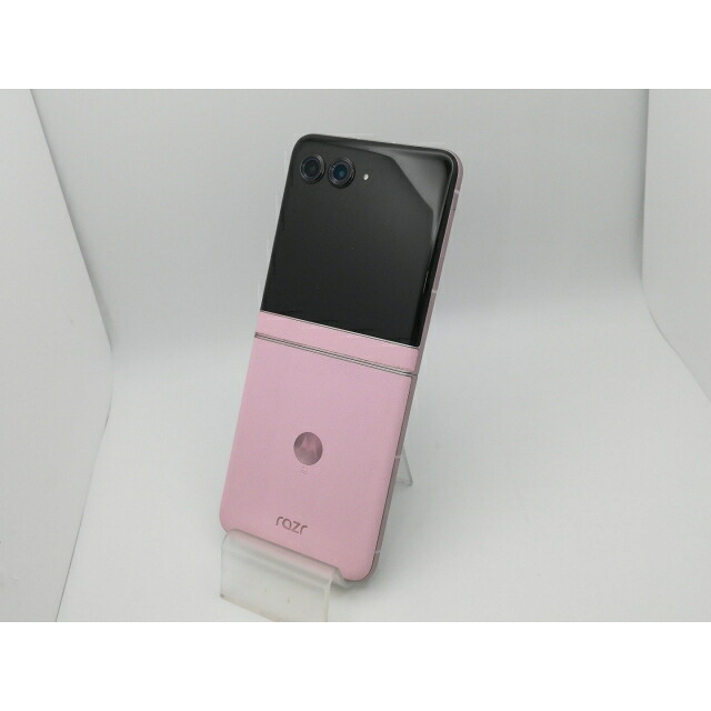 【中古】MOTOROLA 国内版 【SIMフリー】 motorola razr 60 パルフェピンク【新橋烏森通り】保証期間１ヶ月【ランクB】