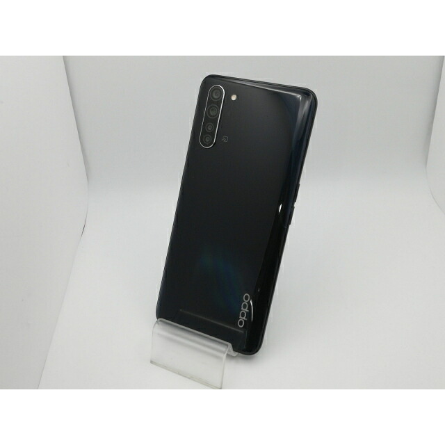 【中古】Oppo 可動性 【SIM無償性】 OPPO Reno3 A 黒いこと 6GB 128GB CPH2013【新橋烏森通い路】引き受ける継続期間１ヶ月【序列付けるB】