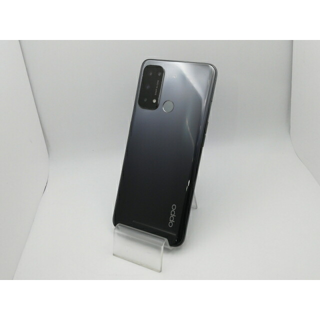 【中古】Oppo ymobile 【SIM無償性】 OPPO Reno5 A eSIM相応う版 しろがね色黒いこと 6GB 128GB A103OP【新橋烏森通い路】引き受ける継続期間１ヶ月【序列付けるC】