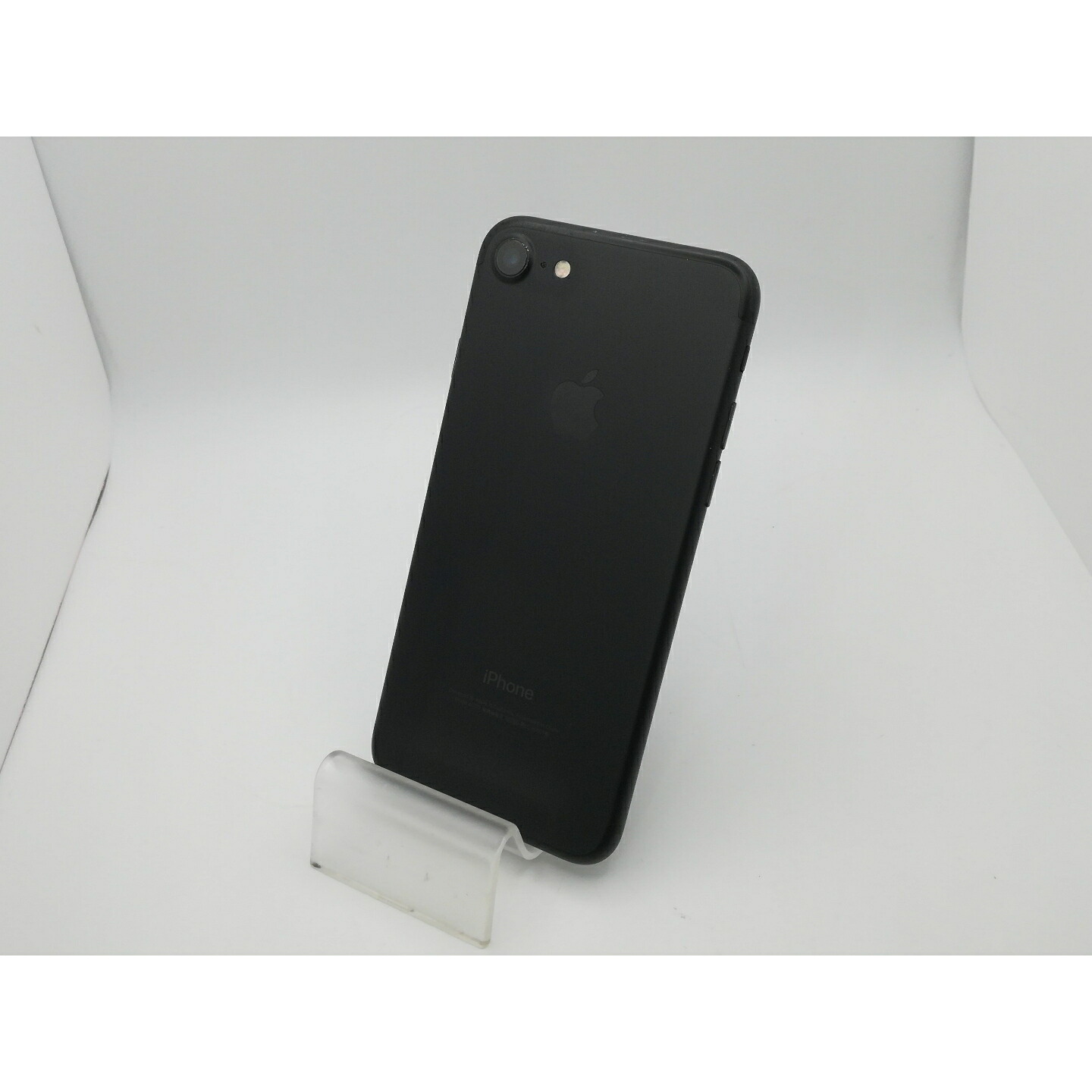 【中古】Apple au 【SIM鍵を掛ける取りけす済み】 iPhone 7 128GB 黒いこと MNCK2J/A【新橋烏森通い路】引き受ける継続期間１ヶ月【序列付けるB】