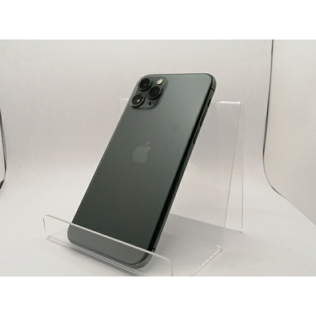 【中古】Apple au 【SIMロック解除済み】 iPhone 11 Pro 64GB ミッドナイトグリーン MWC62J/A【新橋烏森通り】保証期間１ヶ月【ランクC】