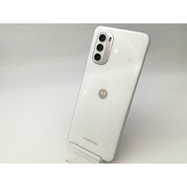 【中古】MOTOROLA 国内版 【SIM無償性】 moto g52j 5G パール白いこと 6GB 128GB PATM0001JP【大阪堂島】引き受ける継続期間１ヶ月【序列付けるC】