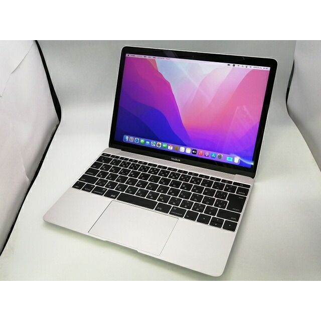 【中古】Apple MacBook 12in CTO (Early 2016) しろがね色 Core m5 (1.2G)/8G/512G(SSD)/intel 固定ディスク 515【大阪堂島】引きうける継続期間１ヶ月【位置づけるB】