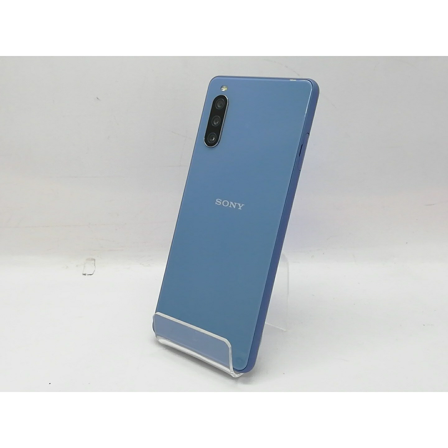 【中古】SONY au 【SIM鍵を掛ける取りけす済み】 Xperia 10 III 青み 6GB 128GB SOG04【立川フロム中武】引き受ける継続期間１ヶ月【序列付けるB】