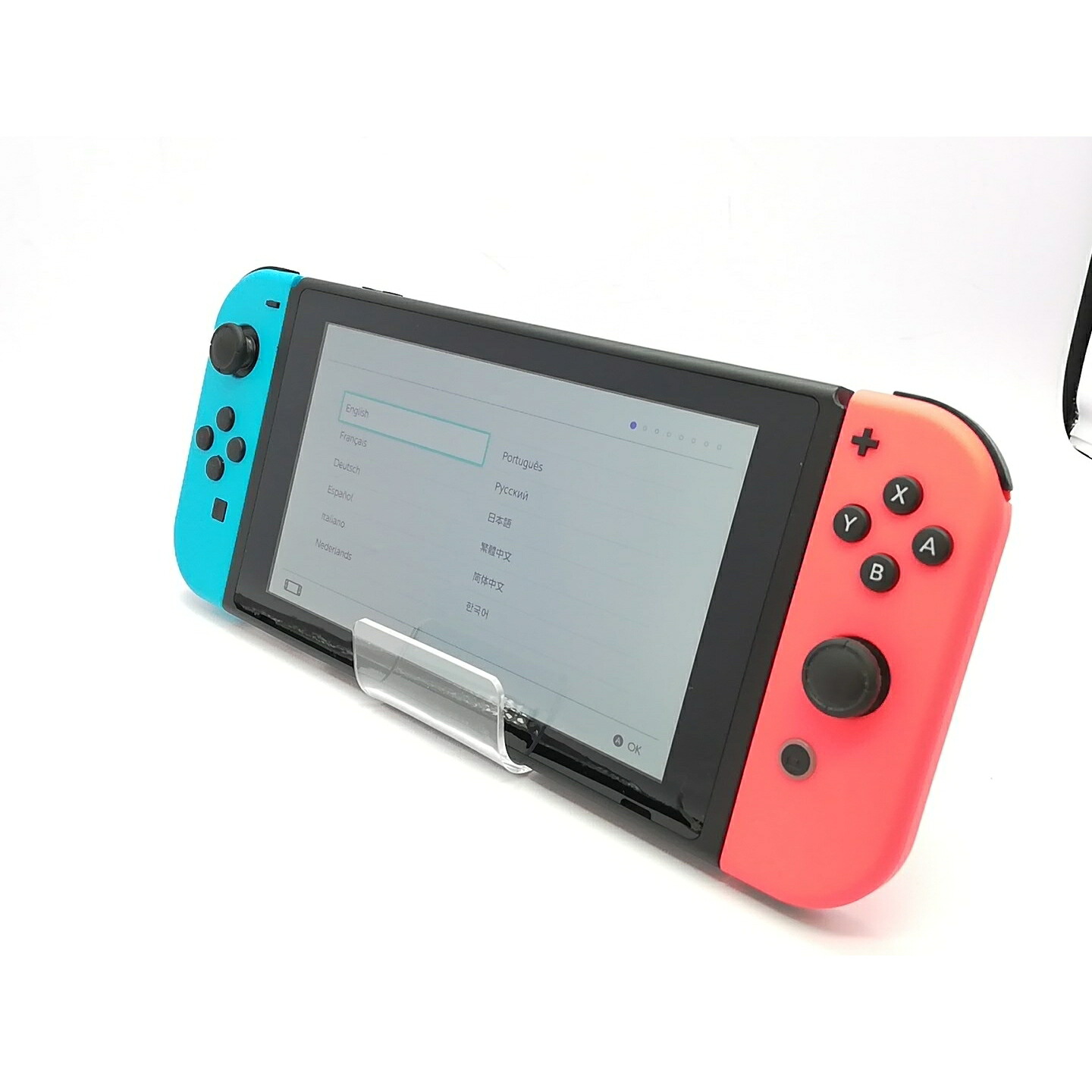 【中古】Nintendo Switch 本体 Joy-Con(L) ネオンブルー/(R) ネオンレッド HAC-S-KABAA 【2017年3月】【立川フロム中武】保証期間1ヶ月【ランクC】|じゃんぱら店