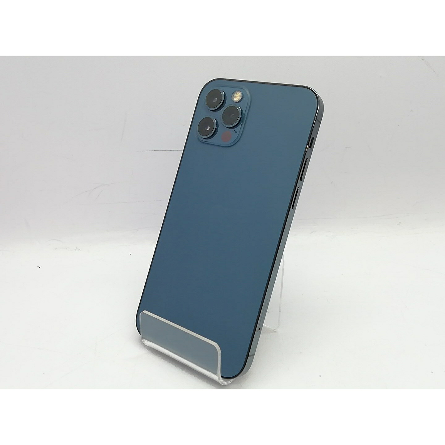 【中古】Apple SoftBank 【SIMロック解除済み】 iPhone 12 Pro 128GB パシフィックブルー MGM83J/A【立川フロム中武】保証期間１ヶ月【ランクB】